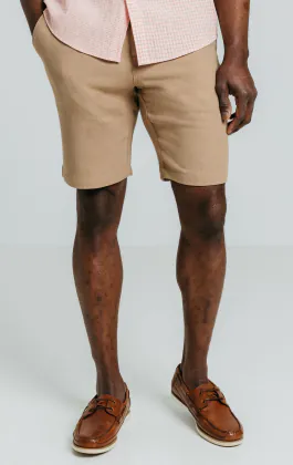 Tan shorts i linnetwill