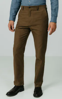 Taupe moleskinbyxor