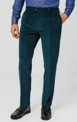 Teal manchester byxor
