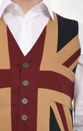 Vintage Union Jack väst