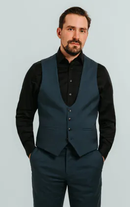 Teal väst