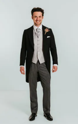 Silver paisley väst