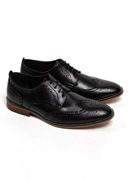 Svarta Oxford Brogue Skor