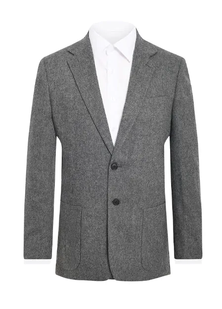 Ljusgrå Donegal Tweed Kavaj