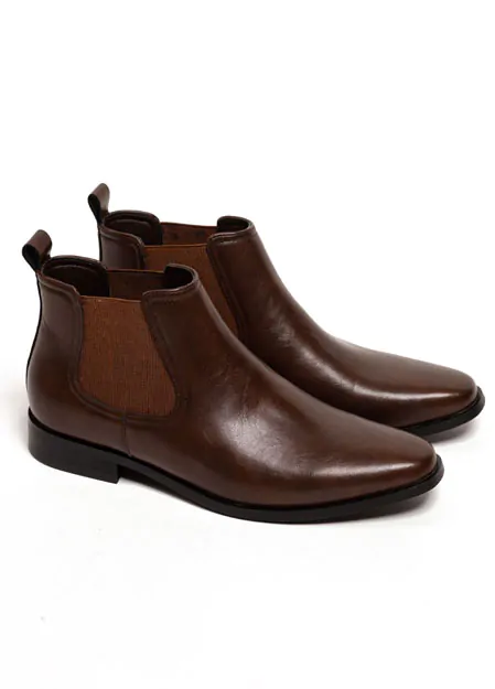 Mörkbruna Chelsea Boots